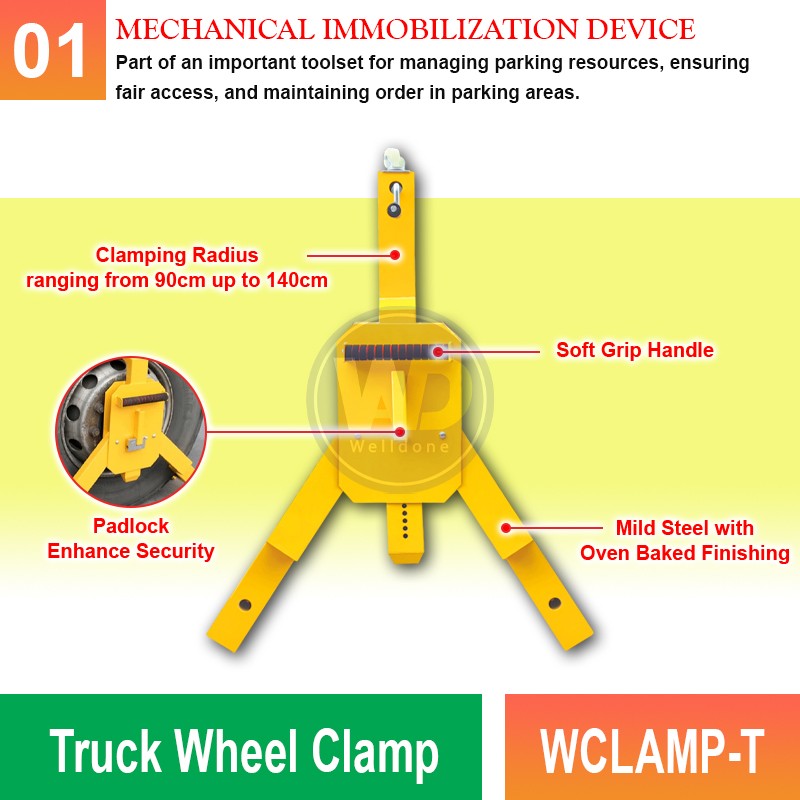 WCLAMP-T Truck Wheel Clamp: Enhanced Security & Enforcement | Welldone
