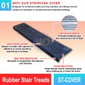 Rubber Stair Treads for Safety | Anti-Slip, Weather Resistant, Durable