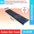 Rubber Stair Treads for Safety | Anti-Slip, Weather Resistant, Durable