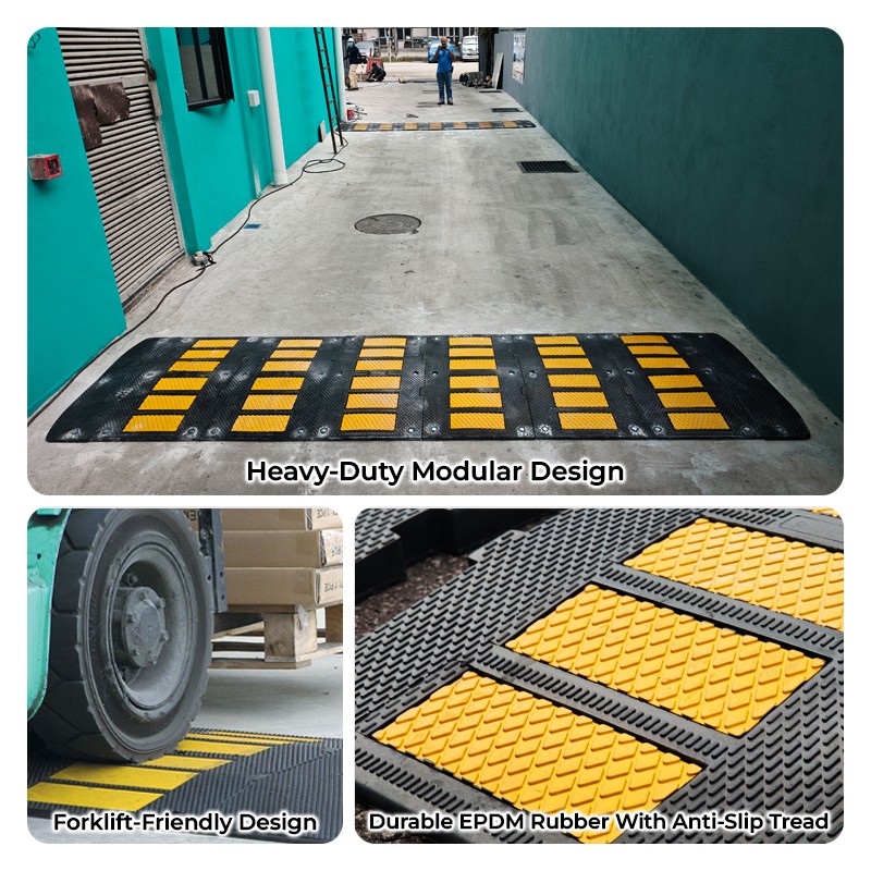 RHB24 Rubber Big Hump | Heavy-Duty Traffic Control Malaysia | Welldone