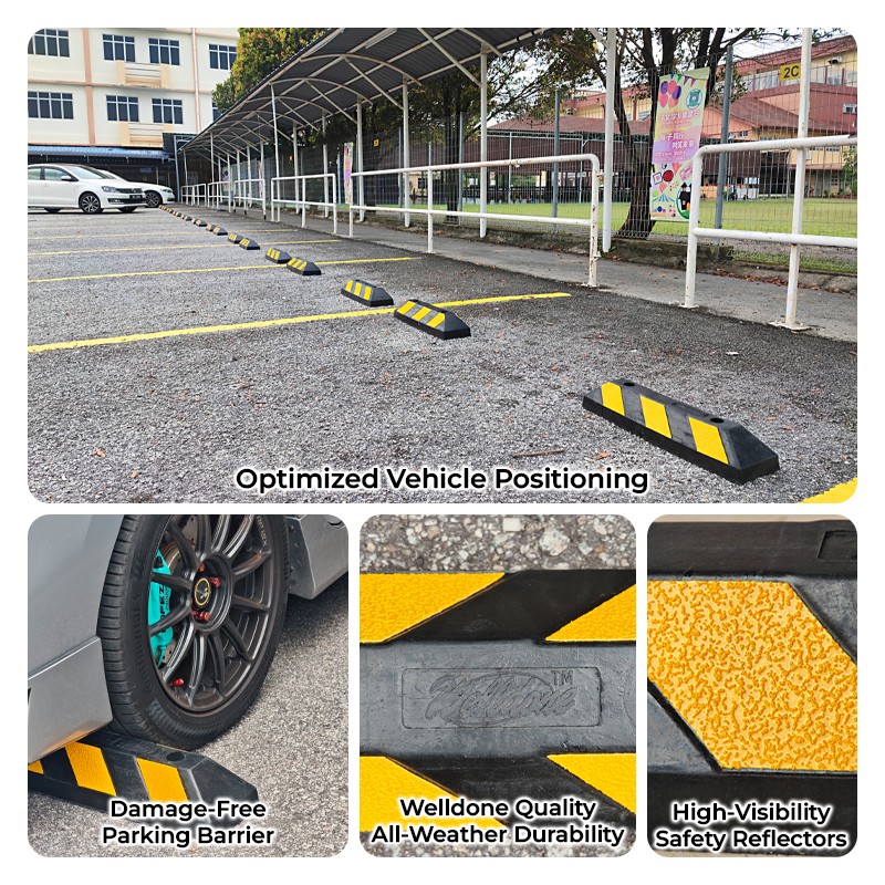 Welldone Rubber Wheel Stopper | Quality Parking Stopper MY | Welldone Welldone Rubber Wheel Stopper | Quality Parking Stopper MY | Welldone
