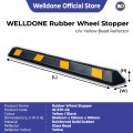 Durable Rubber Wheel Stopper: Heavy-Duty, Commercial-Grade Protection
